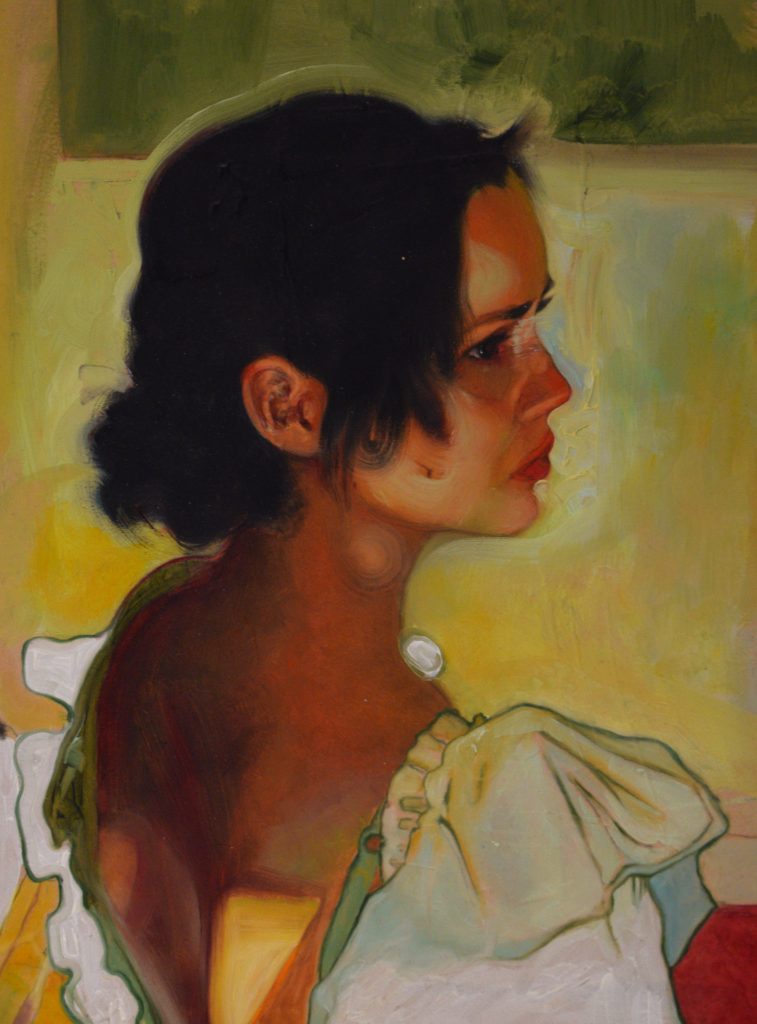 5. Self portrait oil paints mdf 30x40 2019